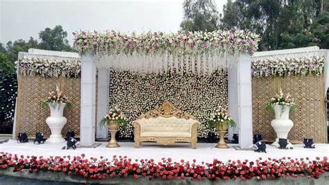 Singh Pankaj | Wedding stage decorations, Reception stage decor