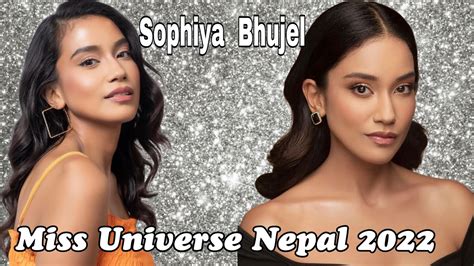 The New Miss Universe Nepal 2022 Sophia Bhujel Youtube