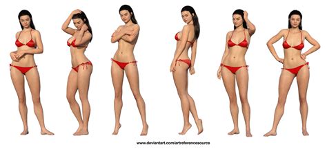 Free Stock Png Girl In Red Bikini By Artreferencesource On Deviantart