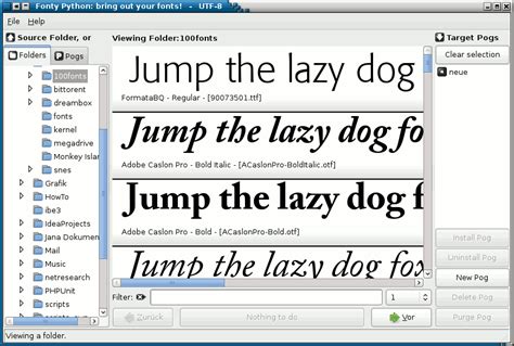 Linux Font Preview Applications