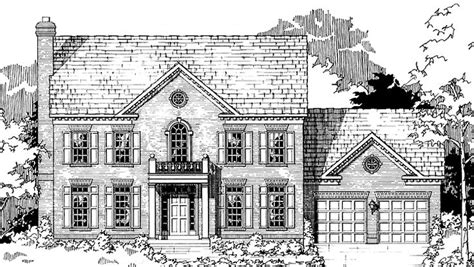Georgian House Plan With 2702 Square Feet And 4 Bedrooms From Dream
