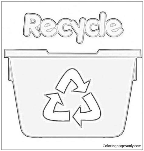 Touch device users, explore by touch or with swipe gestures. Recycling Worksheets Coloring Page - Free Coloring Pages ...