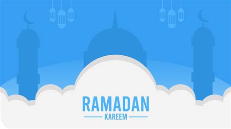 Blue Ramadan Vector Background 6944258 Vector Art At Vecteezy