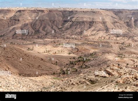 Libya Jebel Nefusa Earthen Berms Create Terraces To Conserve