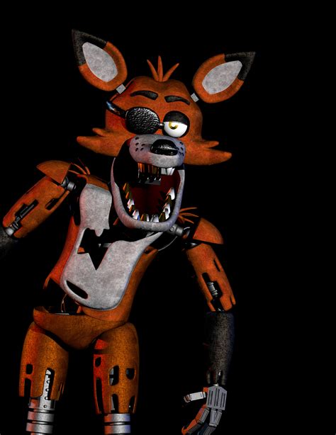 Fnaf 1 Foxy As Colored Accurately To A Red Fox