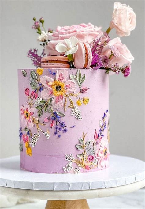 43 Cute Cake Decorating For Your Next Celebration Delicacy Lilac
