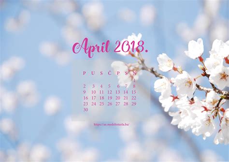 Aprilski Planer I Kalendar Besplatan Download Asocijacija žena