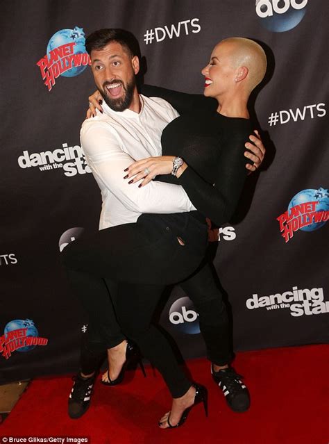 Amber Rose Is Ready To Tear Up The Rug As She Joins Partner Maksim