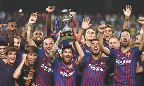 Messi Records 33rd Title As Barcelona Clinch Supercopa Newspaper Dawn