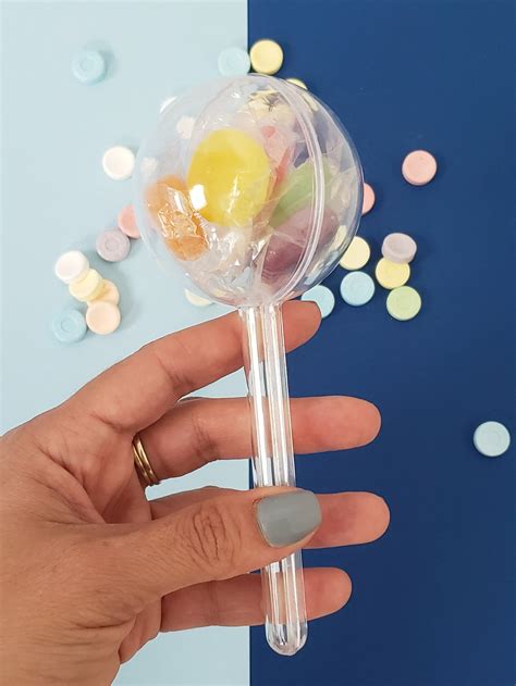 Party Decoration Clear Plastic Lollipop Favor T Lollipop Etsy