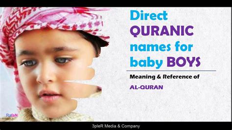 50 Quranic Names For Muslims Baby Boys Rafan Youtube Name Of