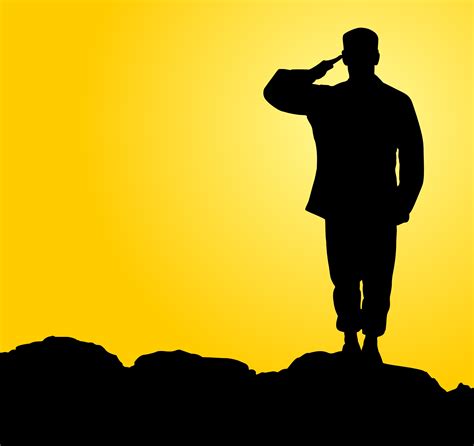 Fallen Soldier Silhouette Template