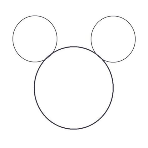 Mickey Mouse Outline Use D Liked On Polyvore Featuring Outlines