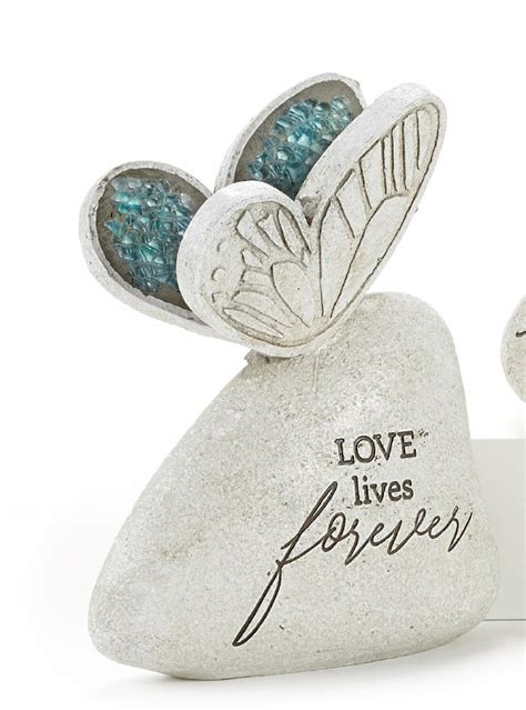 6 Love Lives Forever Butterfly Mosaic Memorial Garden Stone Wilford