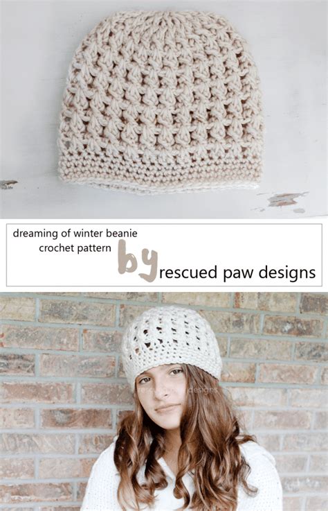 Winter Crochet Beanie Pattern Crochet Hat Pattern For Beginners