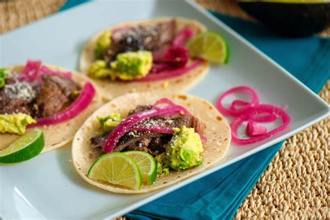Steak Tacos With Pickled Onions