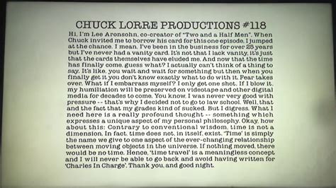 Chuck Lorre Productions 118the Tamnenbaum Companywarner Bros