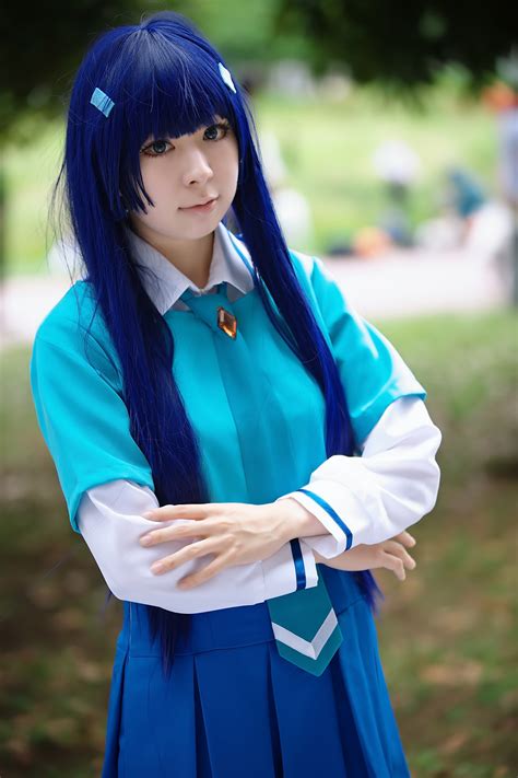 Aoki Reika Blouse Blue Hair Cosplay Jumper Onagi Mayu Pretty Cure