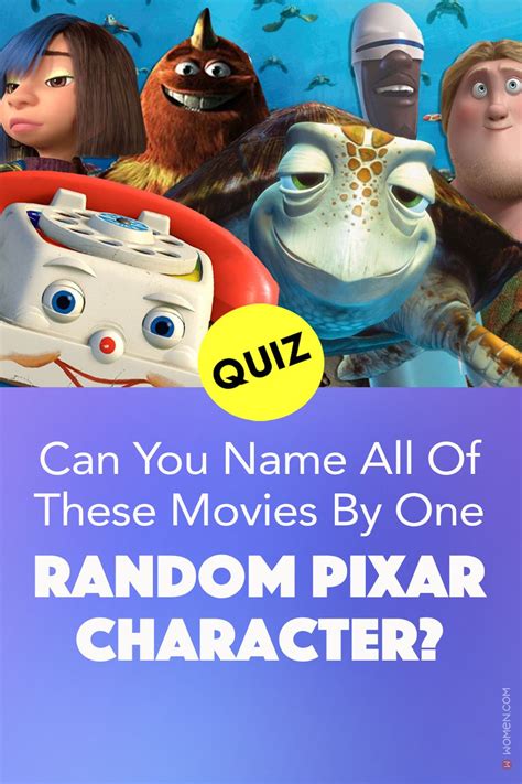Pixar Quiz Can You Name All Of These Pixar Movies By One Random