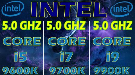 Intel core i7 processors generally have faster base clock speeds, or in other words they have more ghz. Which CPU is Better for Gaming? i5 9600K vs i7 9700K vs i9 ...