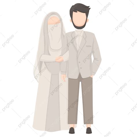 Muslim Wedding Couple Png Image Illustration Of Muslim Wedding Couple