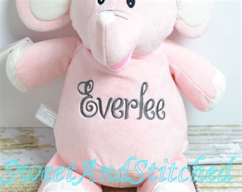 Personalized Stuffed Animal Baby T Monogrammed Stuffed Etsy