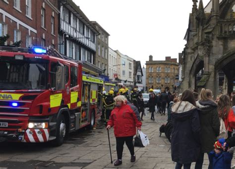 Firefighters Tackle Afternoon Blaze At Shoe Shop In Salisbury City Centre