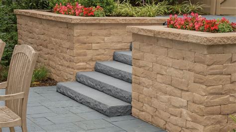 Cambridge Ledgestone Retaining Wall Astro Masonry Long Island Ny