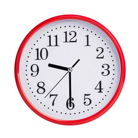 Half Past Nine On A Round Clock Face 3425543 Stock Photo At Vecteezy