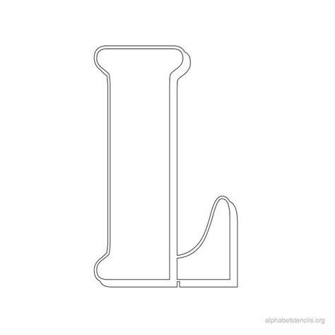 Free Printable Block Letter Stencils Alphabet Stencils L Printable