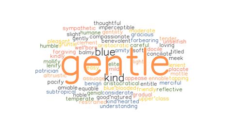 Gentle Synonyms And Related Words What Is Another Word For Gentle