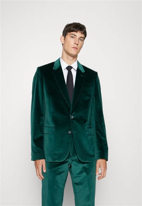 Paul Smith Tailored Fit Button Suit Anzug Dark Greendunkelgrün