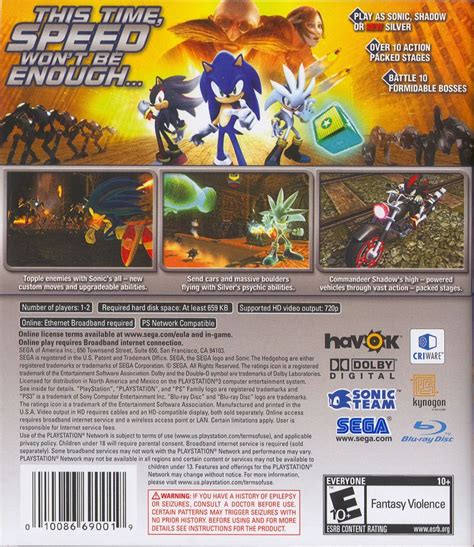 Sonic The Hedgehog 2006 Box Cover Art Mobygames