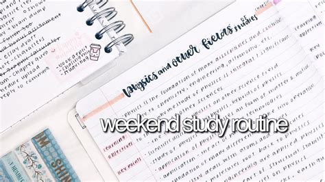 Weekend Study Routine Revisign Youtube