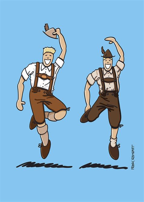 Two Bavarian Lederhosen Men Digital Art By Frank Ramspott Pixels