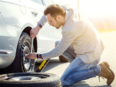 In order to be properly prepared, make sure your spare is inflated and in good condition. How to Change a Flat Tire: Step-by-Step Instructions ...