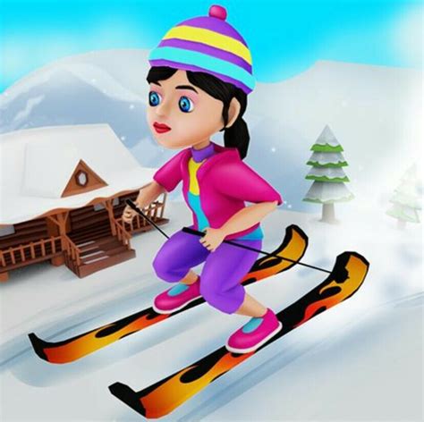 Artstation Show Skiing Girl Character