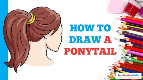 How To Draw A Ponytail Really Easy Drawing Tutorial In 2020 Drawing