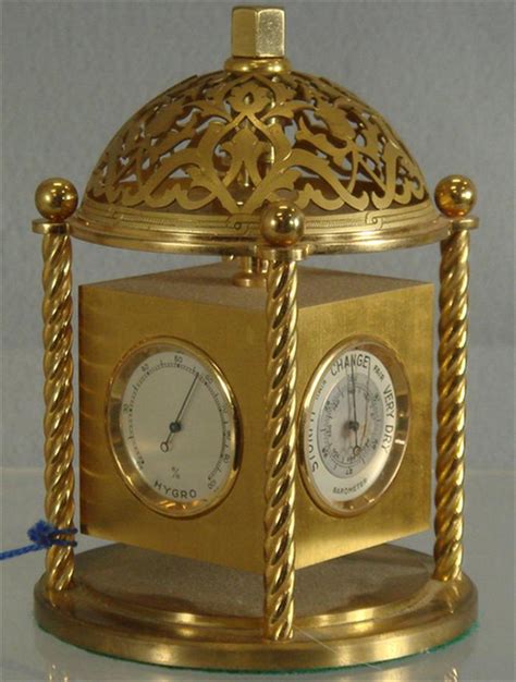 The clock is one of the oldest human inventions, meeting the need to measure intervals of time shorter than the natural units: Price guide for Swiss Angelus 4 sided clock/weather station,