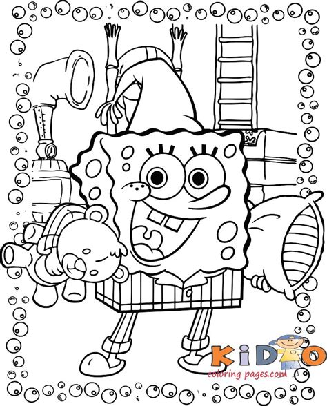 Color Pages Of Spongebob Squarepants For Kids Kids Coloring Pages