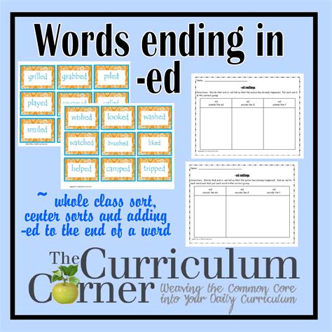 Reading Words With Ed Endings