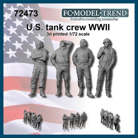 72473 Usd Tank Crew Wwii 172 Scale Fcmodeltrend