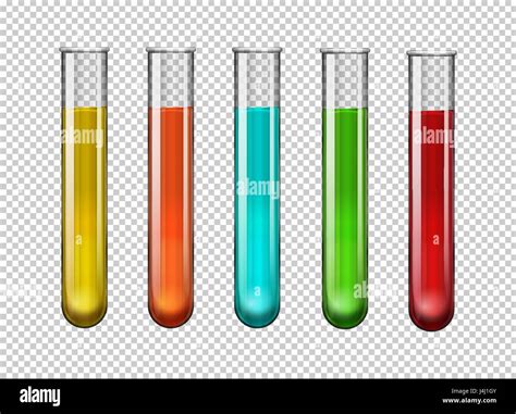 Colorful Chemical In Test Tubes Illustration Stock Vector Image And Art