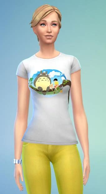 Totoro T Shirts By Fuyaya At Sims Artists Sims 4 Updates