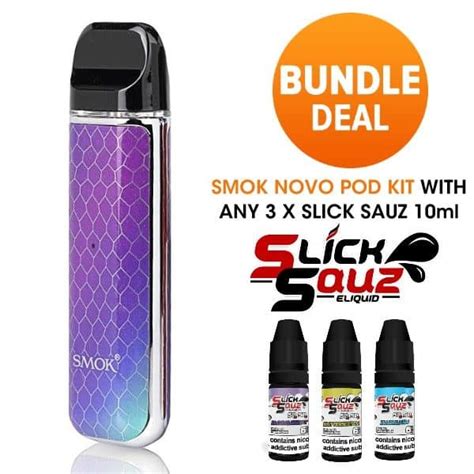 Smok Novo Pod Kit 5050 Juice Bundle Free Next Day Delivery
