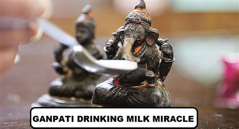 September 21 Ganesha Drinking Milk Miracle 1995 Science Behind The Hindu Idols Sipping Milk