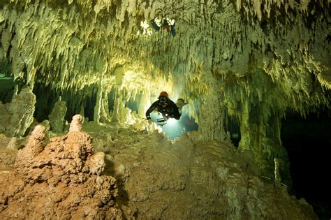 Worlds Biggest Ever Underwater Cave Filled With Ancient Mayan
