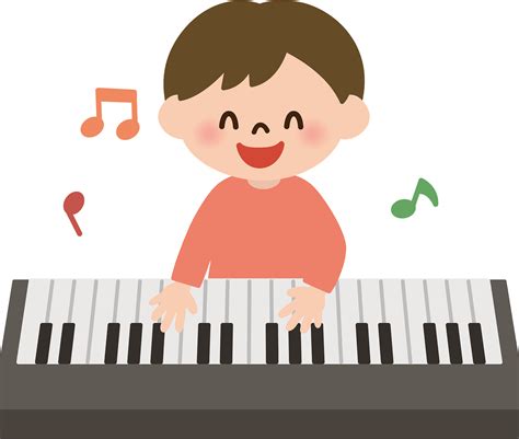 Child Boy Sing Clipart Playing Piano Boy Clipart Png