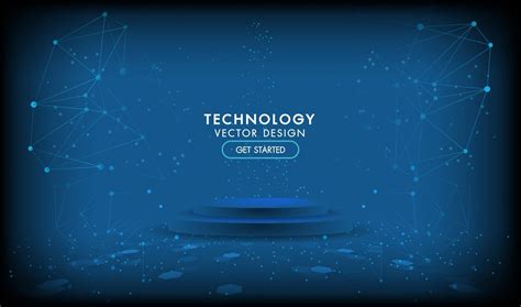 Abstract Technology Stage Product Background Hi Tech Communication