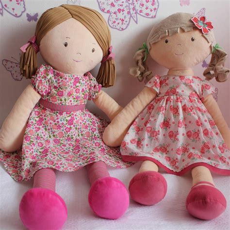 Lifesize Katy Or Pink Flower Girl Rag Doll By Mary In The Wild